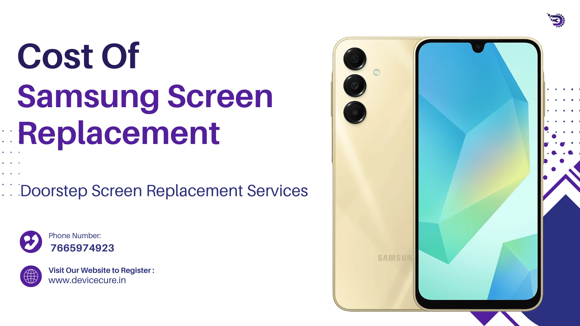 Cost of Samsung  Screen Replacement in India: Sign, Time & Best Repair Services Slug: samsung-screen-replacement-cost